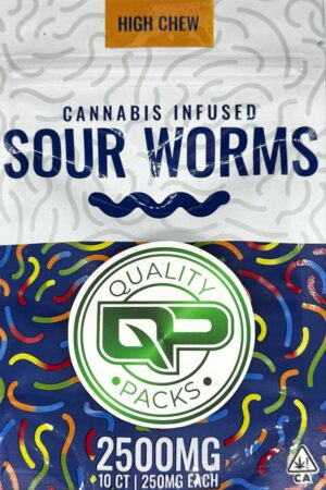 HIGH CHEW SOUR WORMS 250mg