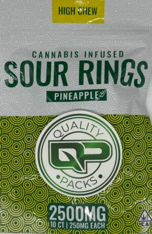 HIGH CHEW SOUR RINGS 250mg