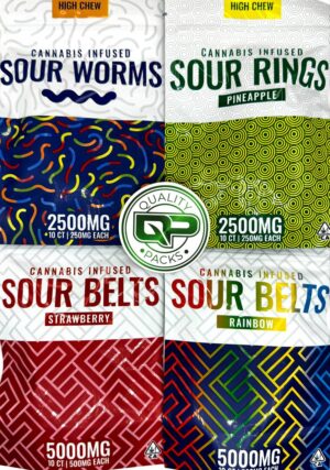HIGH CHEW SOUR BELTS 500mg